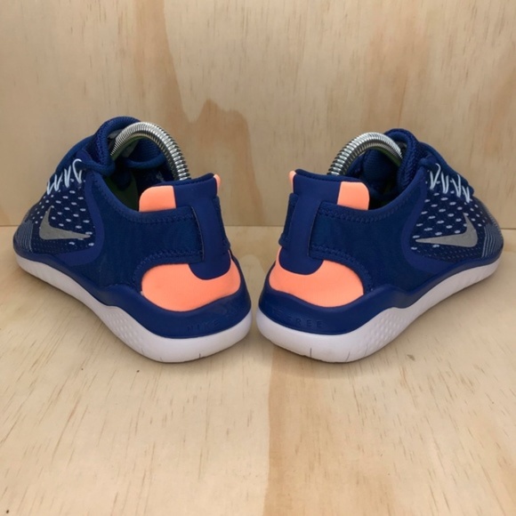 NEW Nike Free Run 2018 Gym Blue Silver - Picture 4 of 7